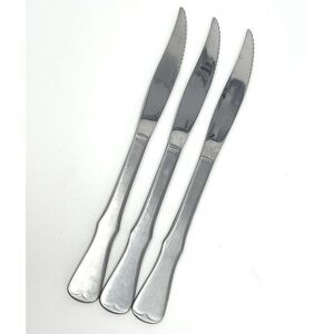 Oneida Community Patrick Henry Solid Handle Serrated Steak Knives 8.5” Set Of 3
